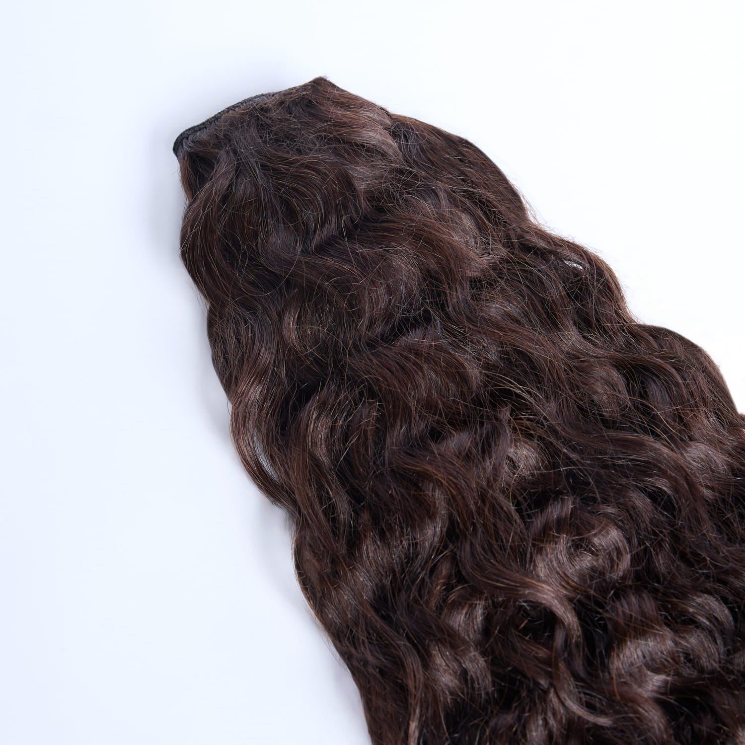 Extension Fascia Unica Volumizzante Clips Mosso Castano Scuro 2 - 55/60/65cm - 100g